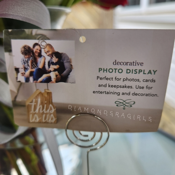 NWT This Is Us Wood Block Picture Card Photo Holder Stand - Picture 3 of 15